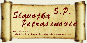 Slavojka Petrašinović vizit kartica